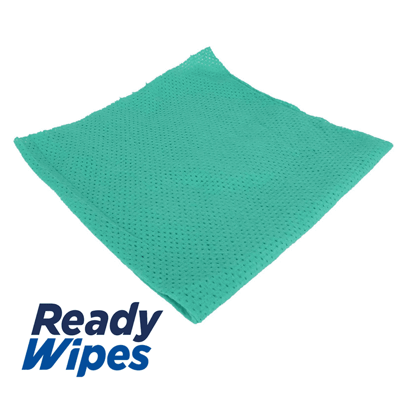 CleaningBox 5-in-1 Kompostierbare ReadyWipes Gastronomie & Küche 50er Nachfüllpackung Grün, 30x30 cm