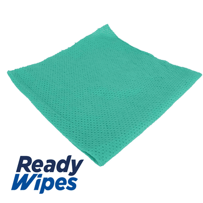 CleaningBox 5-in-1 Kompostierbare ReadyWipes Gastronomie & Küche 50er Nachfüllpackung Grün, 30x30 cm