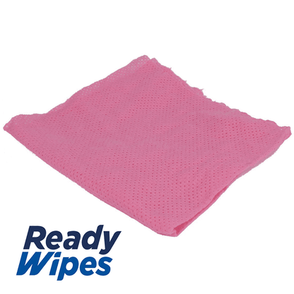 CleaningBox 5-in-1 Kompostierbare ReadyWipes WC & Toilette 50er Spenderbox Rot, 30x30 cm