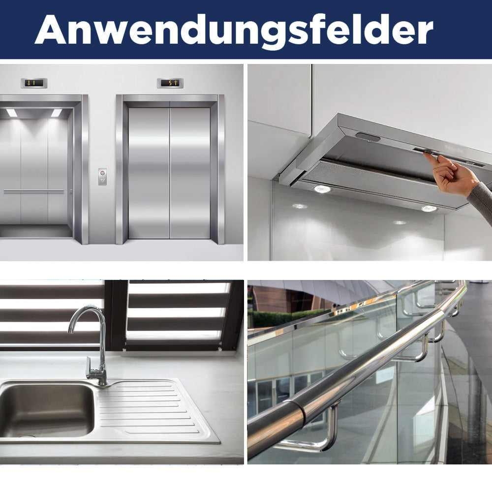 CleaningBox 4-in-1 ReadyWipes Reinigungstücher Edelstahl & Fahrstuhl 50er Spenderbox