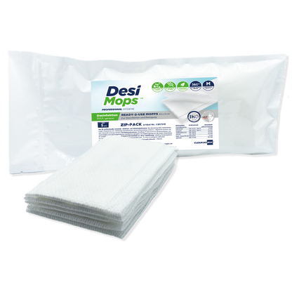 CleaningBox DesiMops M Reichweite bis 20 m², 42x13 cm, weiß, 5er ZIP-Pack