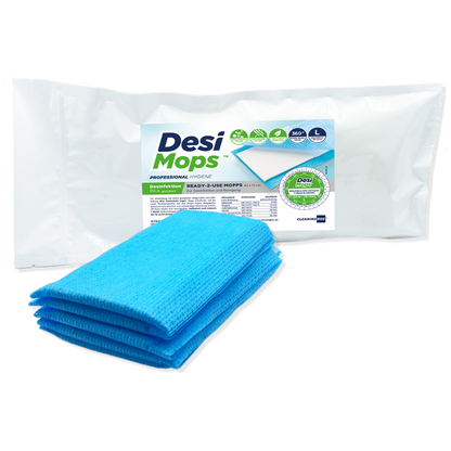CleaningBox DesiMops L Reichweite 35 m², 42x13 cm, blau, 5er ZIP-Pack