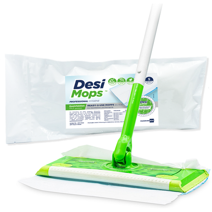 CleaningBox DesiMops S Reichweite bis 20 m², 25x13 cm, blau, 5er ZIP-Pack