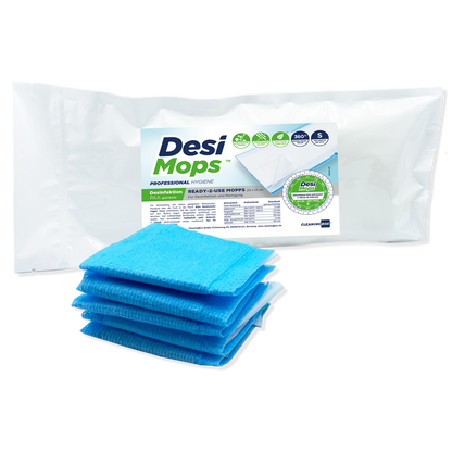 CleaningBox DesiMops S Reichweite bis 20 m², 25x13 cm, blau, 5er ZIP-Pack