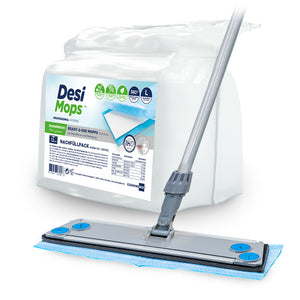 CleaningBox DesiMops L Reichweite 35 m², 42x13 cm, blau, 2 x 12er Nachfüllpack