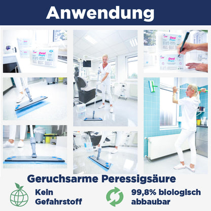 CleaningBox DesiMops S Reichweite bis 20 m², 25x13 cm, blau, 20er Spenderbox