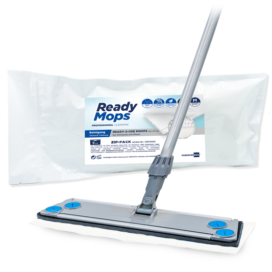 CleaningBox ReadyMops M Allzweck Reichweite 20 m², 42x13 cm, weiß, 5er ZIP-Pack