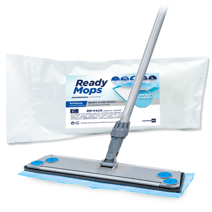 CleaningBox ReadyMops L Allzweck Reichweite 35 m², 42x13 cm, blau, 5er ZIP-Pack
