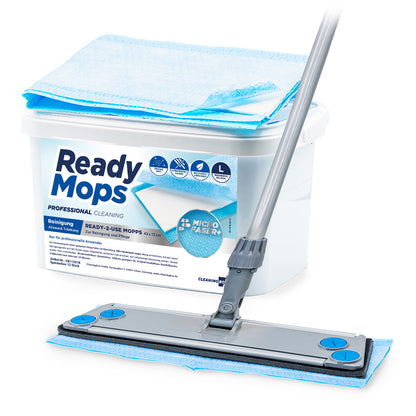 CleaningBox ReadyMops L Allzweck Reichweite 35 m², 42x13 cm, blau, 12er Spenderbox