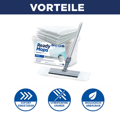 CleaningBox ReadyMops P Allzweck Reichweite 20 m², 42x13 cm, weiß, 2 x 20er Nachfüllpack